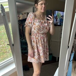 Floral Puff Sleeve Dress